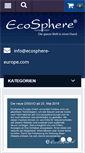 Mobile Screenshot of ecosphere-europe.com